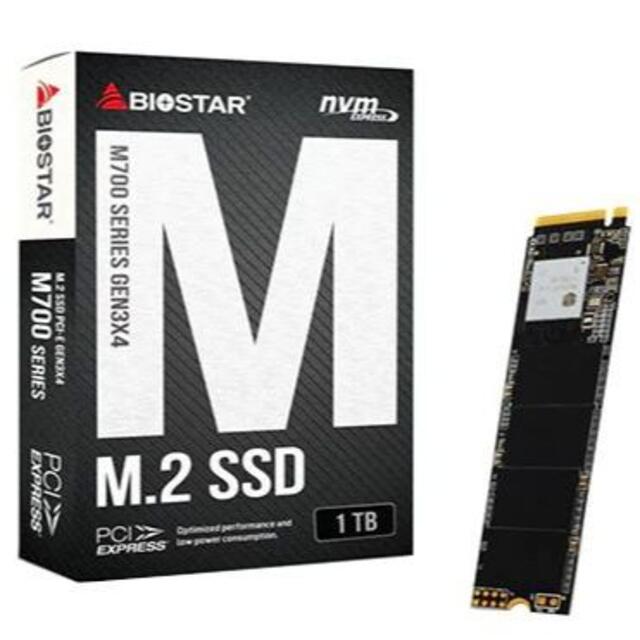 新品 BIOSTAR 内蔵SSD 1TB NVMe/PCIe M.2 2280