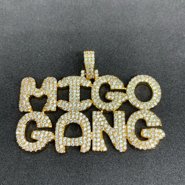 migos ミーゴス Gang ヒップホップ ブリンブリン ネックレス ゴールド