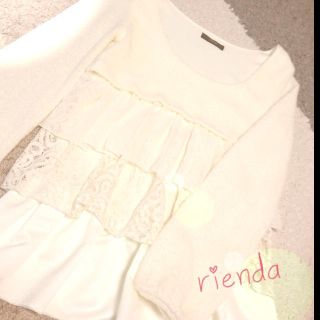 リエンダ(rienda)の♡ニットフリル切り替えトップス♡(ニット/セーター)