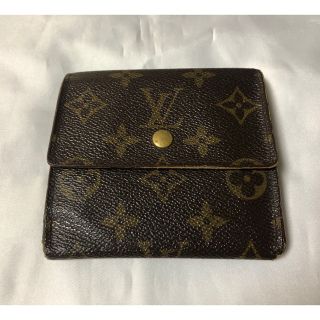 ルイヴィトン(LOUIS VUITTON)の【LOUIS VUITTON】モノグラム　折り財布　シリアルナンバー有り(財布)