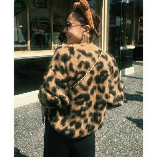 Ameri VINTAGE - アメリヴィンテージ KID MOHAIR LEOPARD KNIT ニット ...