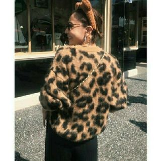 アメリヴィンテージ(Ameri VINTAGE)のアメリヴィンテージ KID MOHAIR LEOPARD KNIT ニット(ニット/セーター)