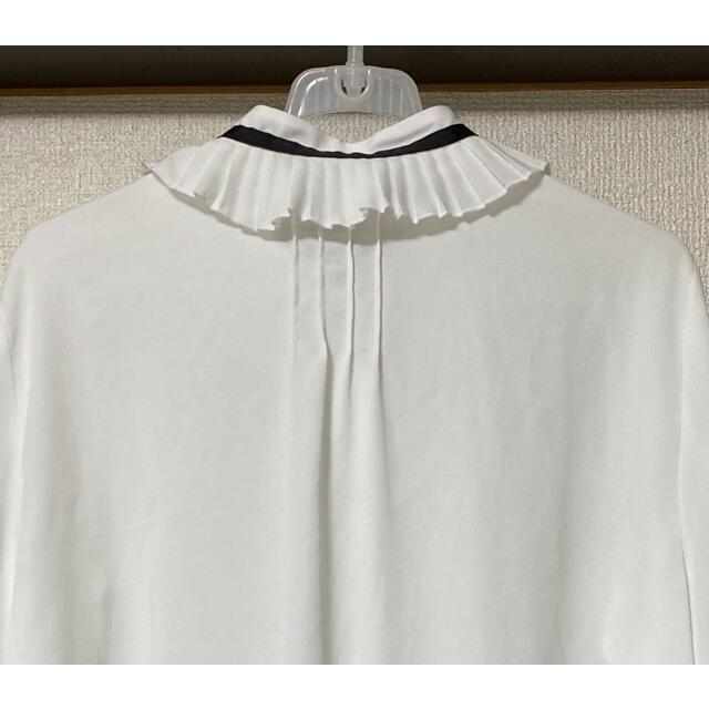 ZARA(ザラ)のフリルシフォンブラウス レディースのトップス(シャツ/ブラウス(長袖/七分))の商品写真