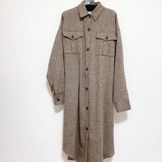 アメリヴィンテージ(Ameri VINTAGE)のAmeri  ECO WOOL LONG SHIRT COAT  BRN(シャツ/ブラウス(長袖/七分))