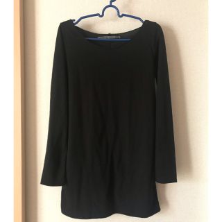 マウジー(moussy)のAZUL by moussy　長袖カットソー　黒(カットソー(長袖/七分))