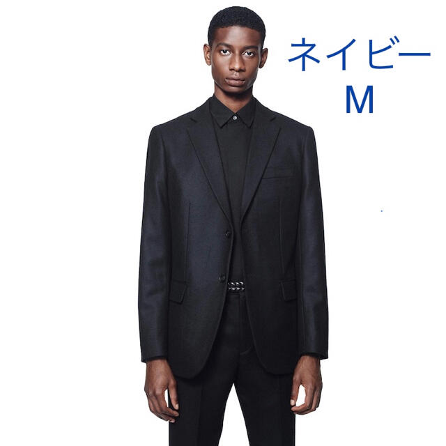 新品 Mサイズ UNIQLO +J ウールテーラードジャケット ブラック