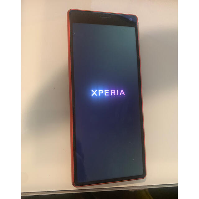 Xperia8 オレンジ simロック解除済 美品