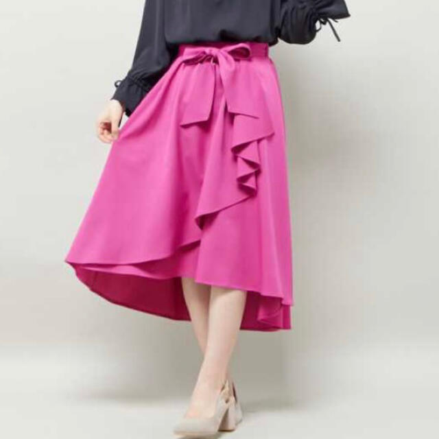 INGNI(イング)のINGNI イング　イレヘムスカート　スカート　ピンク レディースのスカート(ロングスカート)の商品写真