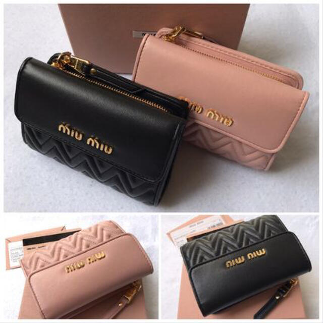 MIUMIU コンパクトL字ファスナーファッション小物