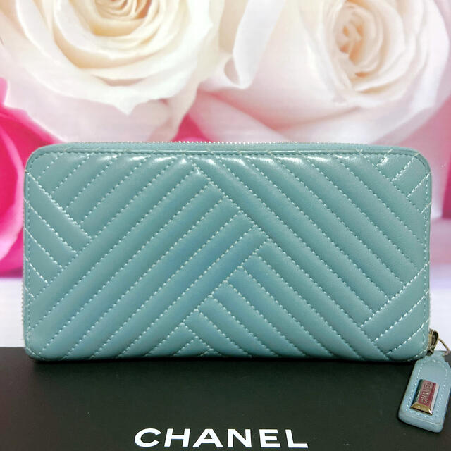 レディース正規品✨CHANEL シャネル 長財布 Vステッチ - www