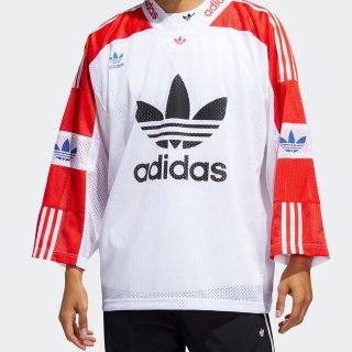 アディダス(adidas)のアディダス　トレフォイル　ブルーライナー　ホッケーシャツ　ジャージ　L(Tシャツ/カットソー(半袖/袖なし))