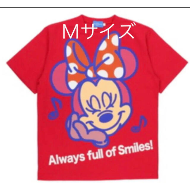 Disney(ディズニー)の新品未使用 ディズニーランド ミ二ー スマイル Tシャツ M レディースのトップス(Tシャツ(半袖/袖なし))の商品写真