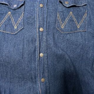 90's Wrangler ラングラー　ブルーベル　日本製　ノーカラーシャツ