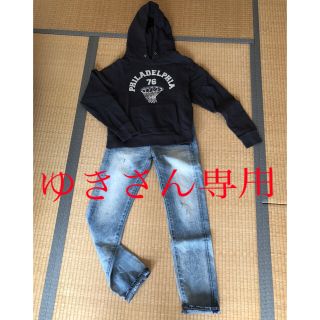 マウジー(moussy)のmoussy レディース デニムジーンズ ＆ パーカー セット(パーカー)