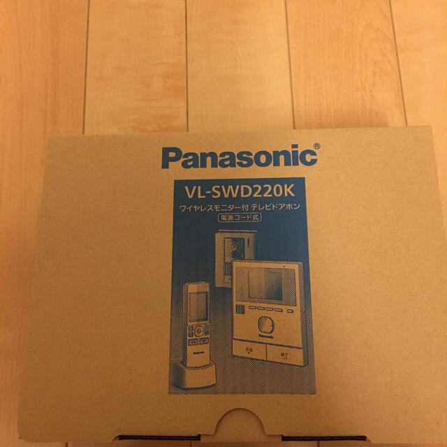 Panasonic(パナソニック)のPanasonicワイヤレスモニター付テレビドアホンVL-SWD220K スマホ/家電/カメラのスマホ/家電/カメラ その他(防犯カメラ)の商品写真