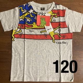 ユニクロ(UNIQLO)の【新品・タグ付き】ユニクロ　キース・ヘリング　Tシャツ　120 キッズ(Tシャツ/カットソー)