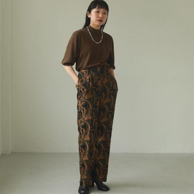 TODAYFUL - 11/30迄 テッド様専用 Jacquard Slit Trousers 38の通販 by