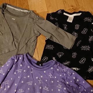 フィス(FITH)の値下！ロンT 長袖シャツ 三点まとめ売り 男の子 80㎝ フィス  ベベ H&M(シャツ/カットソー)