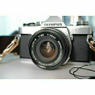 オリンパス(OLYMPUS)の【整備済完動品】om-1 n&28mm f3.5(フィルムカメラ)