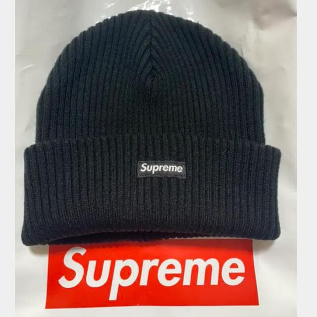 supreme  wide rib beanie ブラック