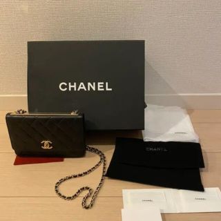 シャネル(CHANEL)のCHANELシャネルTRENDY CC ラムスキン　チェーンウォレット(ショルダーバッグ)