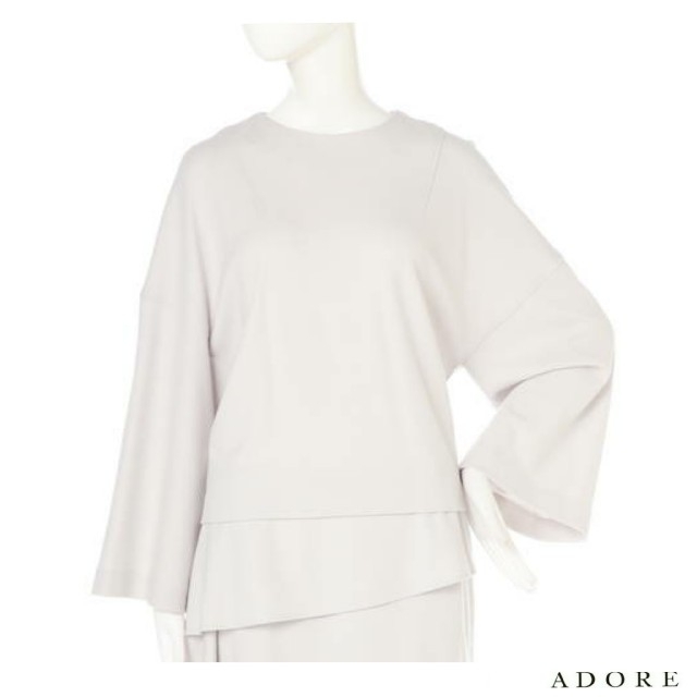 ◇幻◇ 希少美品 定価2.7万円 ADORE スムースビッグスリーブカットソー