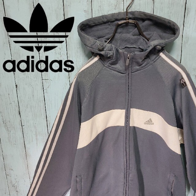 adidas ナイロンジャケット 女子 男子 ゆるだぼ 90's