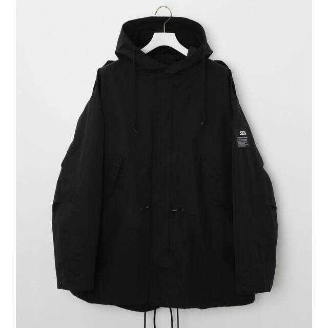 黒M wind and sea ウィンダンシー FIELD SHELL PARKA ウインド