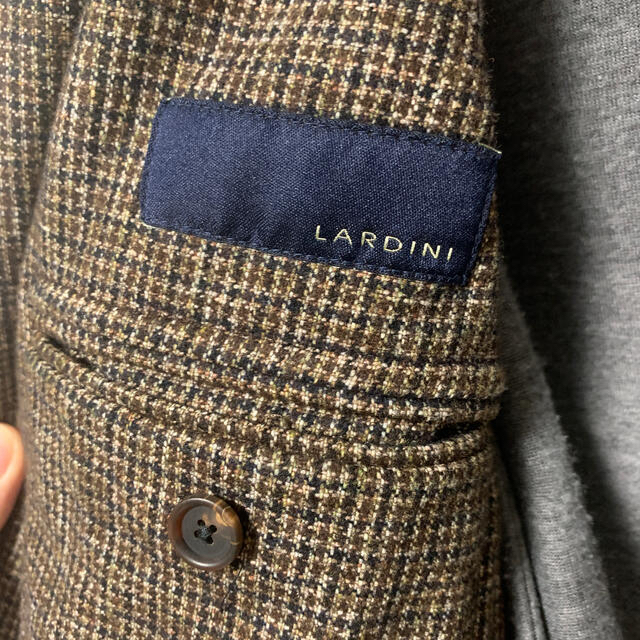 UNITED ARROWS(ユナイテッドアローズ)のLARDINI チェスターコート ハウンドトゥース UNITED ARROWS メンズのジャケット/アウター(チェスターコート)の商品写真