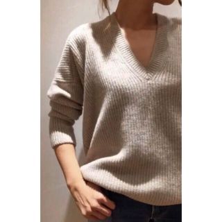 Deuxieme classe ウールカシミヤVネックニット◆未使用