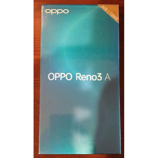 oppo reno3a CPH2013 ブラック 黒 新品未使用未開封品 保証付スマートフォン/携帯電話