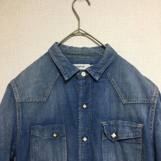 ノンネイティブ(nonnative)の【古着】ノンネイティブ　シャンブレーシャツ【1サイズ　七分袖】(シャツ)