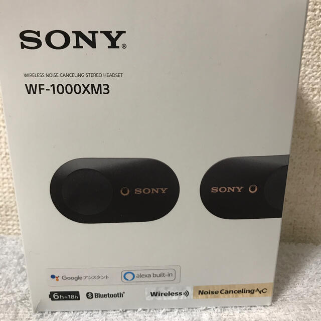 SONY(ソニー)のSONY WF-1000XM3 ブラック ソニー ワイヤレスイヤホン ノイキャン スマホ/家電/カメラのオーディオ機器(ヘッドフォン/イヤフォン)の商品写真