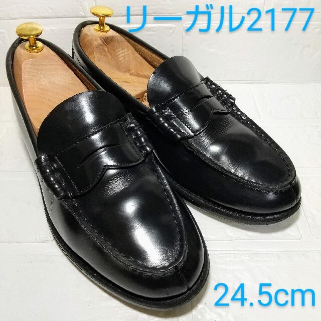 REGAL - REGAL リーガルコインローファー2177 黒 24.5の通販 by こー