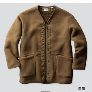 ユニクロ(UNIQLO)のUNIQLO ノーカラー フリースジャケット(ブルゾン)