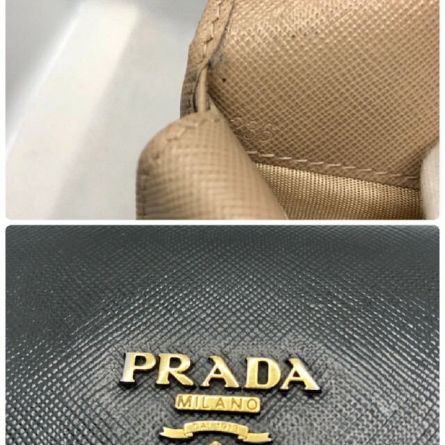 PRADA(プラダ)の専用　PRADA　財布　折り財布　コンパクト　三つ折り　二つ折り レディースのファッション小物(財布)の商品写真