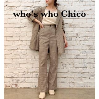 フーズフーチコ(who's who Chico)のはな様専用☆値下げwho's who Chico ハイウエストカラーフレアパンツ(カジュアルパンツ)