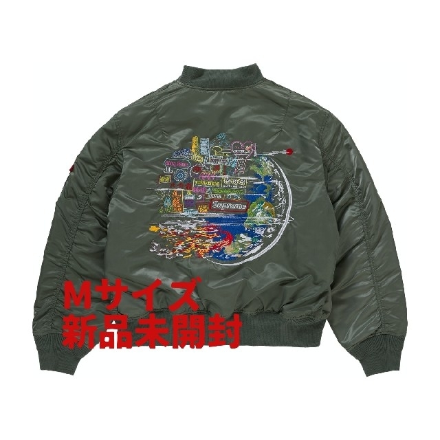 完売 Supreme - Mサイズ MA-1grobeOLIVE Globe Supreme ブルゾン - www