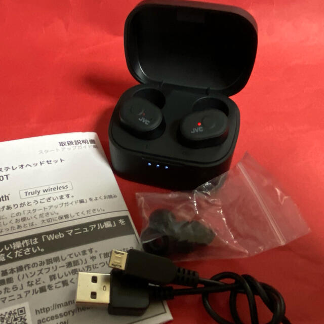 KENWOOD(ケンウッド)のワイヤレスステレオヘッドセット☆超美品☆  JVC/HA-A10T-B ブラック スマホ/家電/カメラのオーディオ機器(ヘッドフォン/イヤフォン)の商品写真