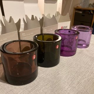 イッタラ(iittala)のIittala kivi 希少カラー4点セット(置物)