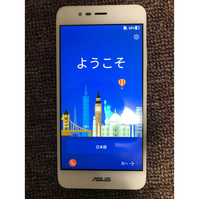 ASUS(エイスース)のASUS Zen fone 3 Max  sim フリー スマホ/家電/カメラのスマートフォン/携帯電話(スマートフォン本体)の商品写真