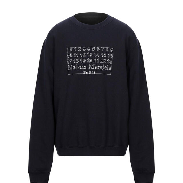 Maison Martin Margiela(マルタンマルジェラ)のメゾン　マルジェラ　カレンダースウェット　ダークブルー メンズのトップス(スウェット)の商品写真