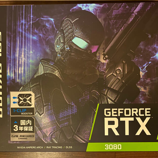 PC周辺機器RTX3080 GALAKURO GAMING