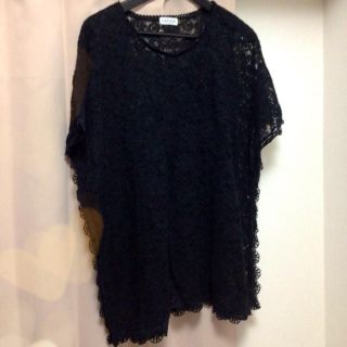 ローリーズファーム(LOWRYS FARM)のブラックレース♡チュニック(チュニック)