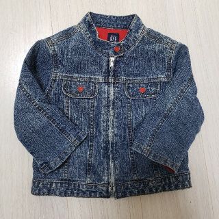 ベビーギャップ(babyGAP)のデニム　上着　女の子　90(ジャケット/上着)