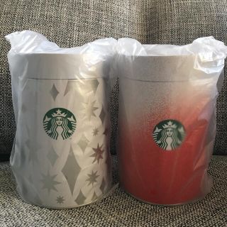 スターバックスコーヒー(Starbucks Coffee)の【新品未開封】スターバックス　ホリデー2020 キャニスター缶2個(ノベルティグッズ)