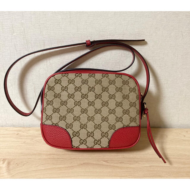 はっち様専用Gucci グッチ ショルダーバッグ 赤 GG柄 キャンパス レザー