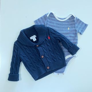 ラルフローレン(Ralph Lauren)のラルフローレン　ケーブルニットコットンカーデセット(カーディガン/ボレロ)