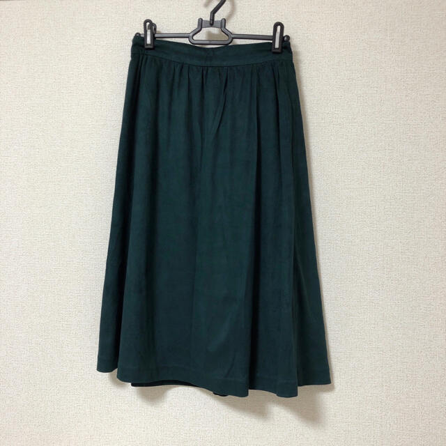 【試着のみ】フェイクスエードスカート レディースのスカート(ひざ丈スカート)の商品写真