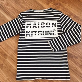 MAISON KITSUNE' - MAISON KITSUNE🦊 ボーダーカットソーの通販 by